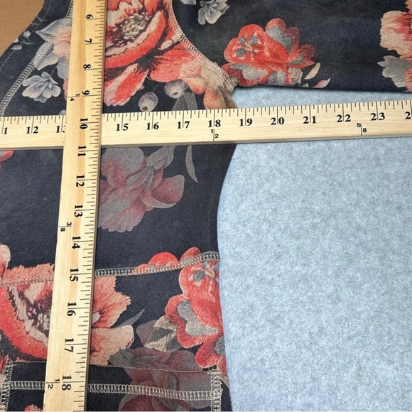 MONARC | Anthropology Faux Suede Floral Open Front Cardigan Size XS - Picture 3 of 9